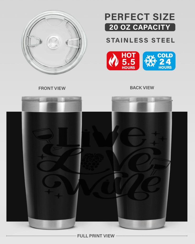 live love wine 43#- wine- Tumbler