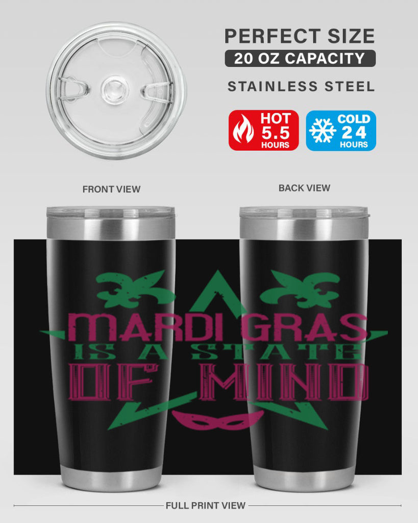 mardi gras is a state of mind 47#- mardi gras- Tumbler