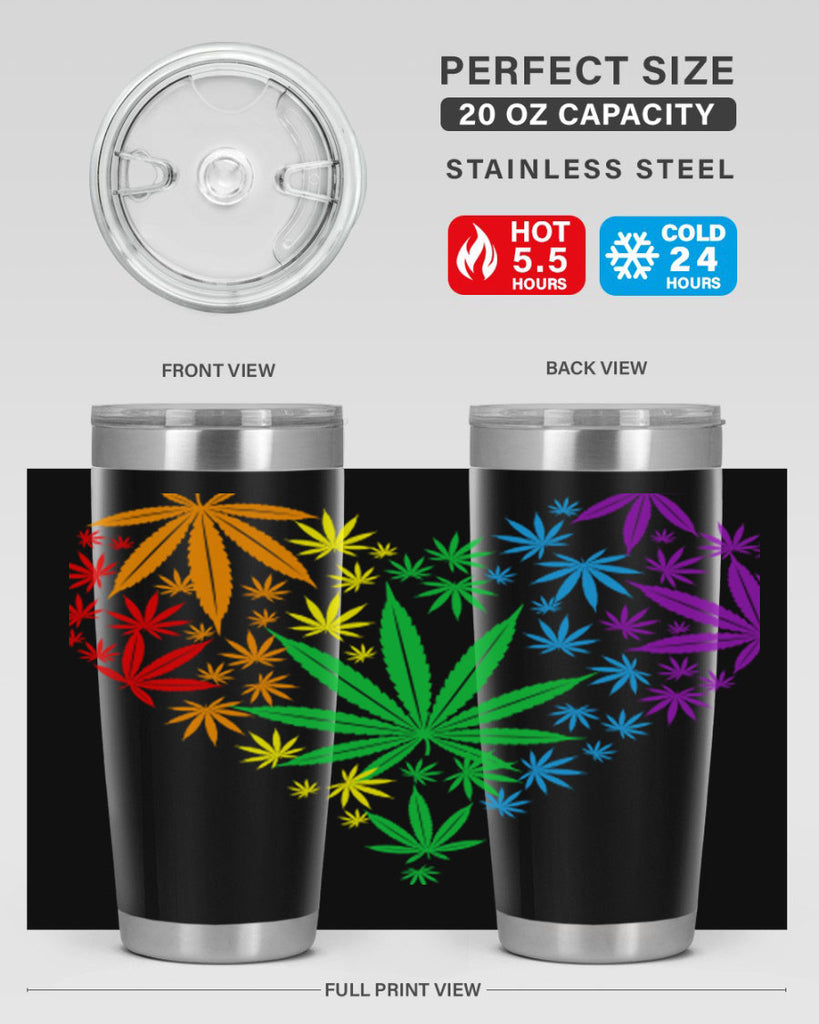 marijuana heart 200#- marijuana- Tumbler