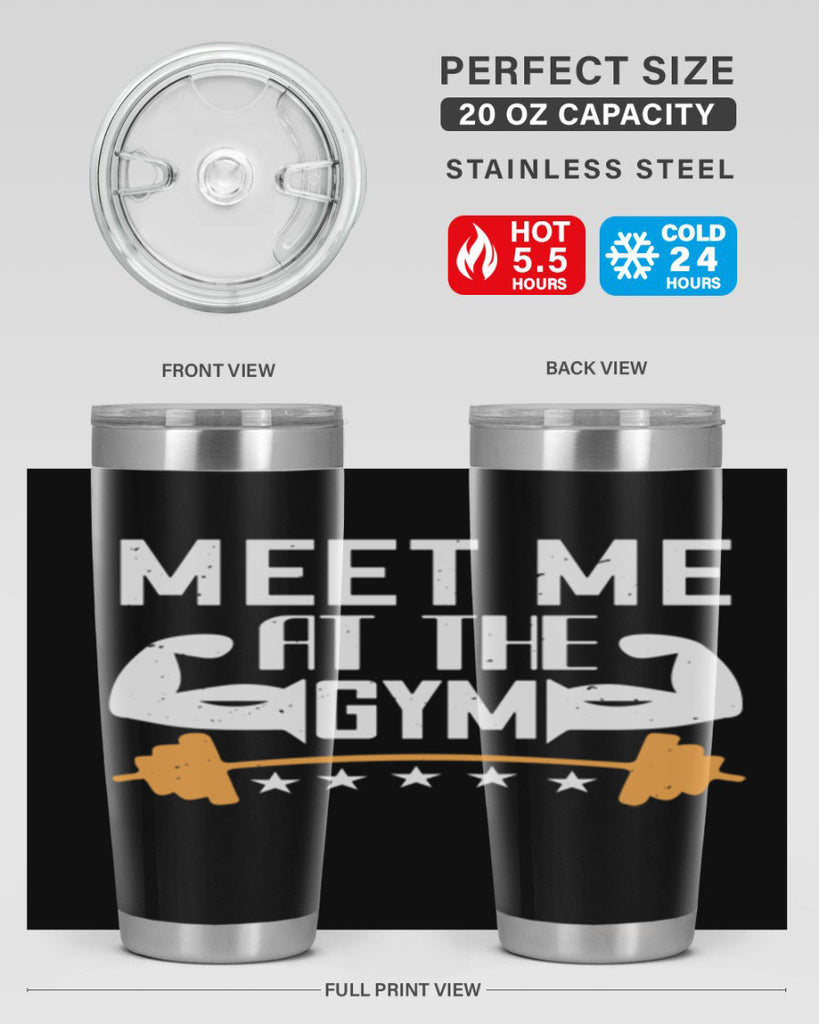 meet me at the gym 83#- gym- Tumbler