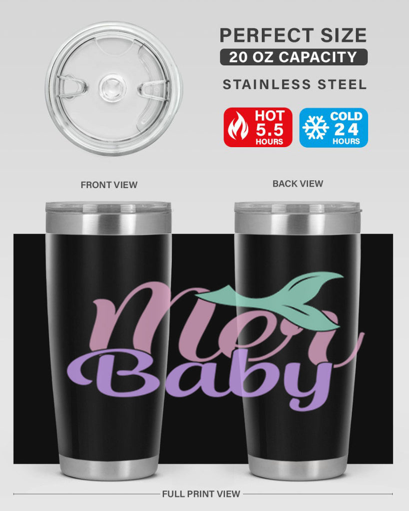 mer baby 3#- mermaid- Tumbler