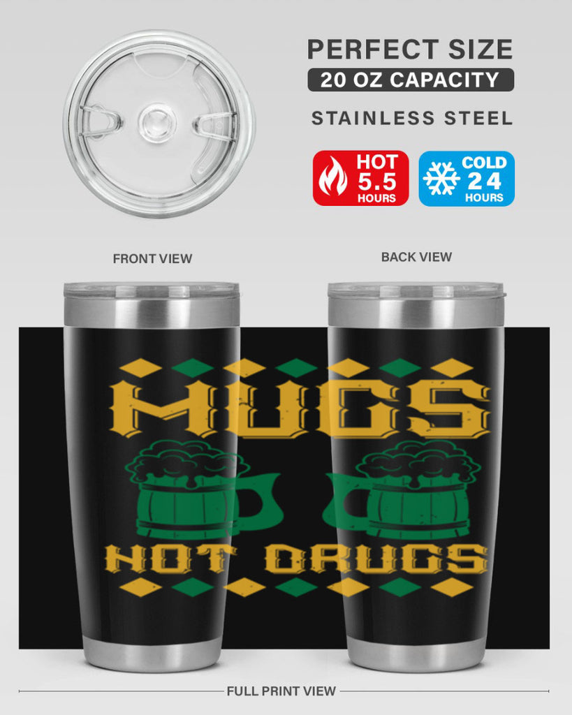 mugs not drugs 59#- beer- Tumbler