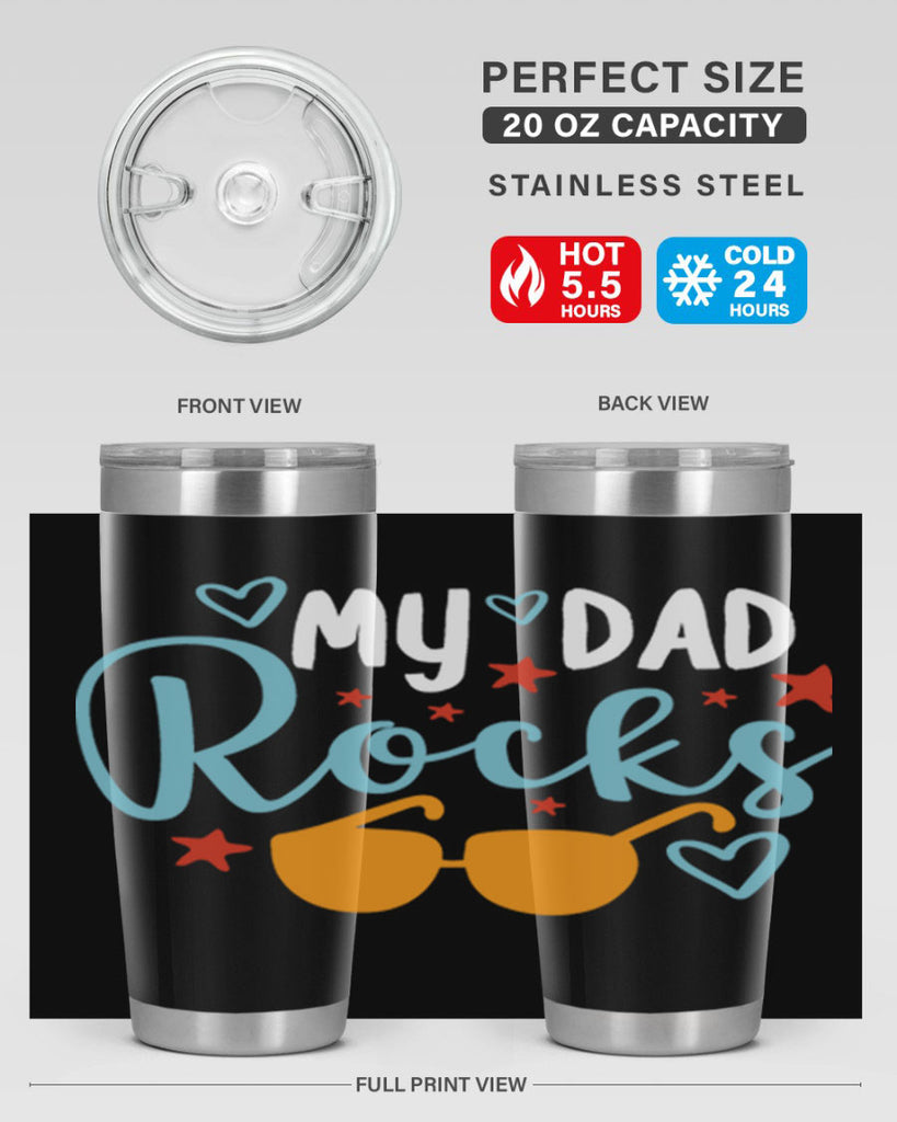 my dad rocks 83#- fathers day- Tumbler