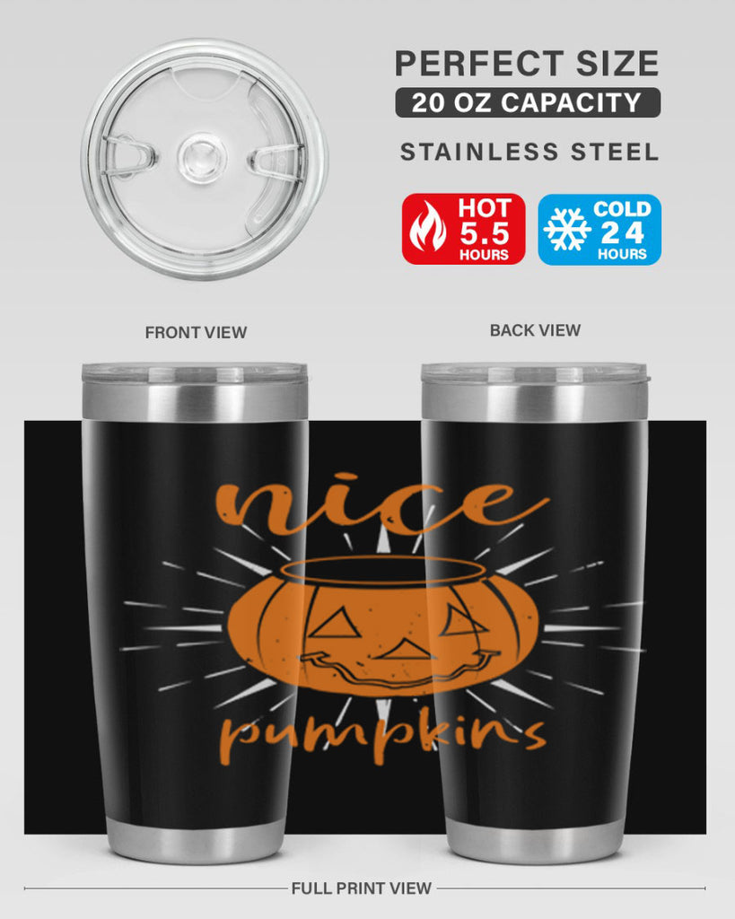 nice pumpkins 138#- halloween- Tumbler