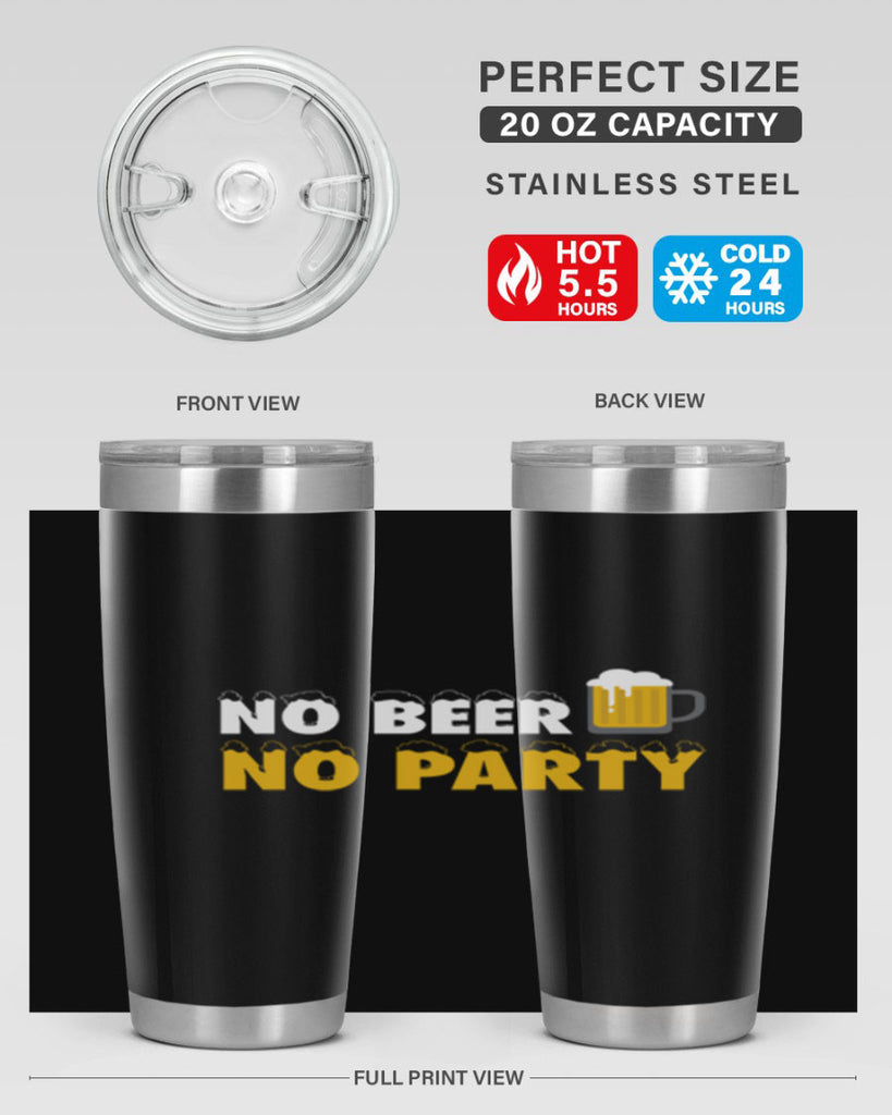 no beer no party 57#- beer- Tumbler