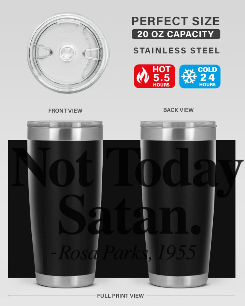 not today satan rosa parks 59#- black words phrases- Cotton Tank