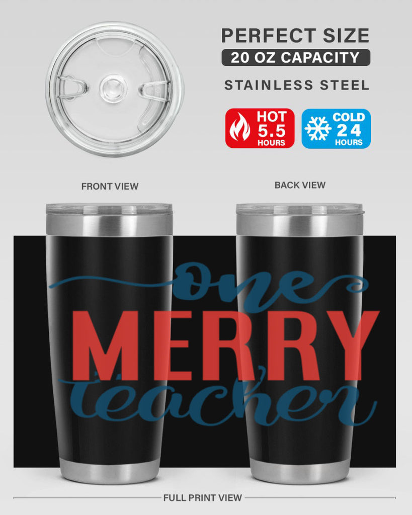 one merry teacher Style 161#- teacher- tumbler