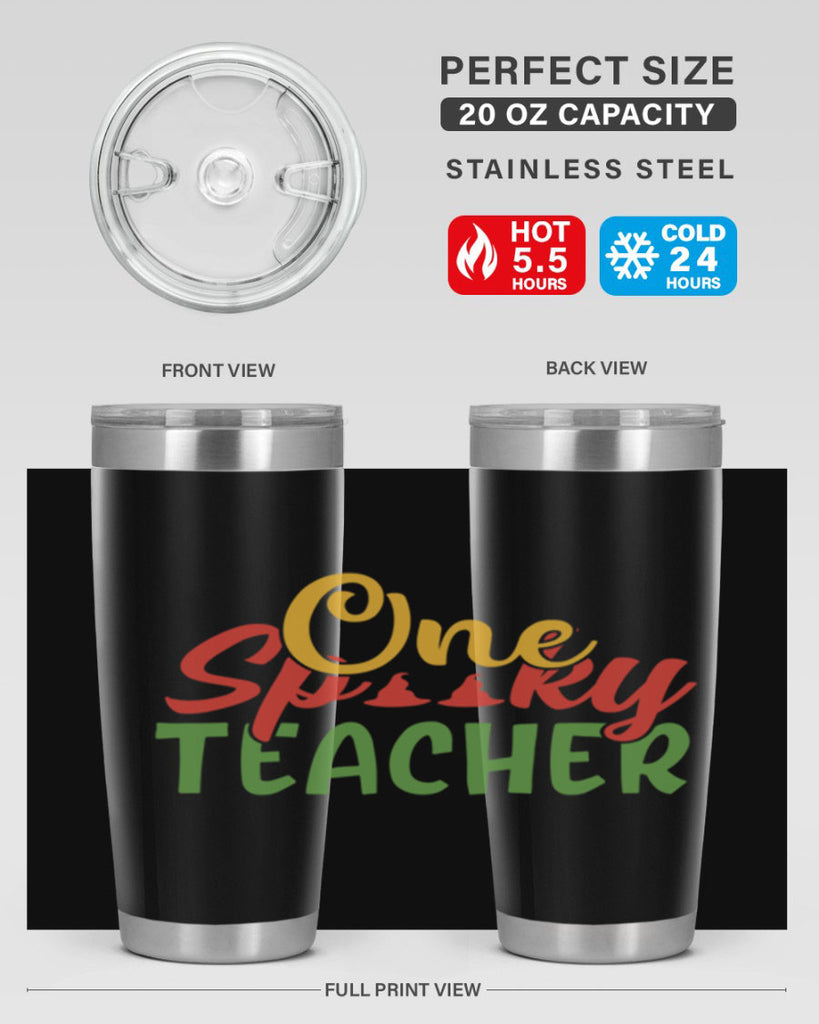 one spooky teacher Style 158#- teacher- tumbler