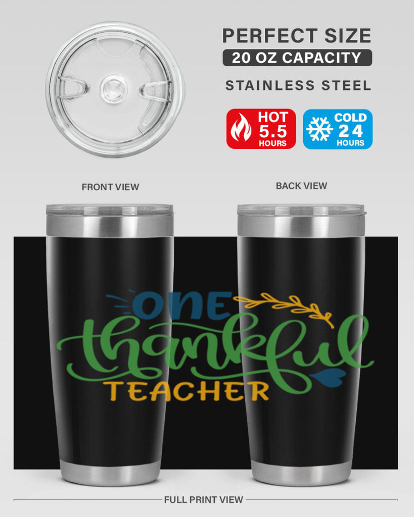 one thankful teacher Style 156#- teacher- tumbler