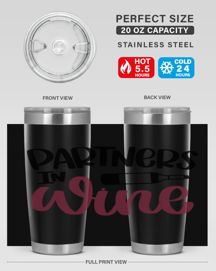 partners in wine 32#- wine- Tumbler