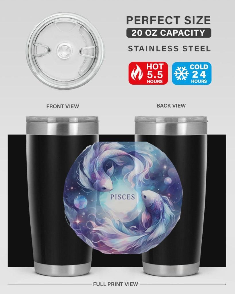 pisces 348#- zodiac- Tumbler