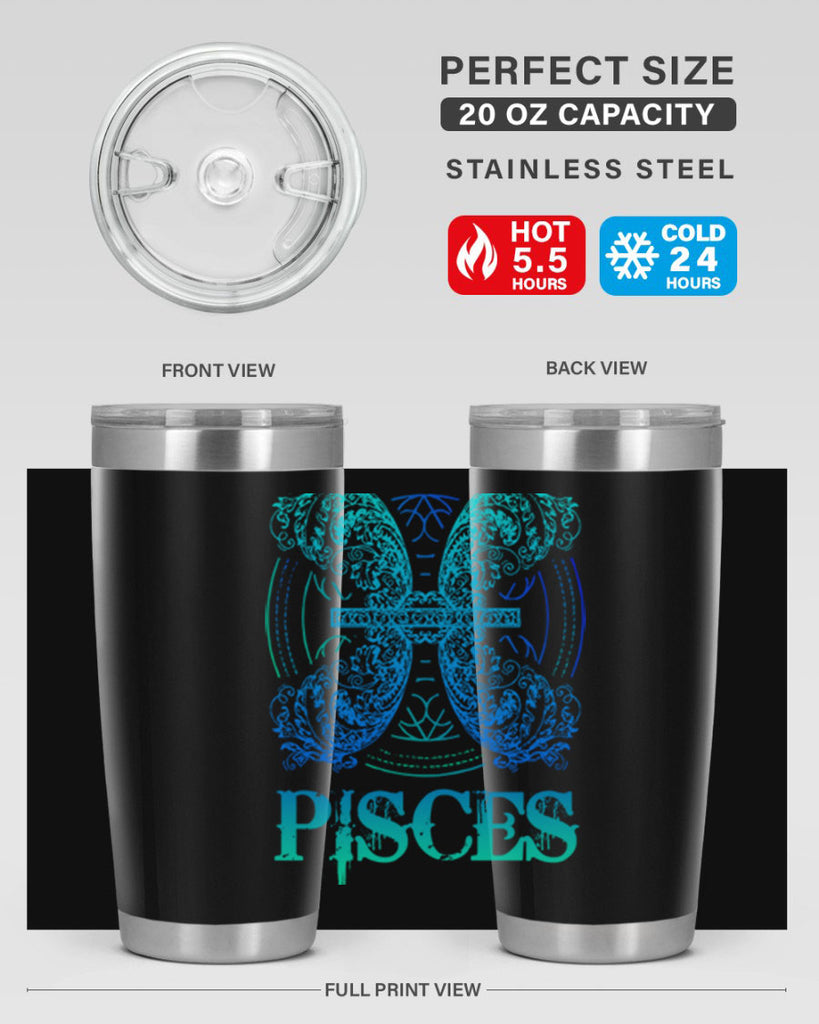 pisces Zodiac 381#- zodiac- Tumbler