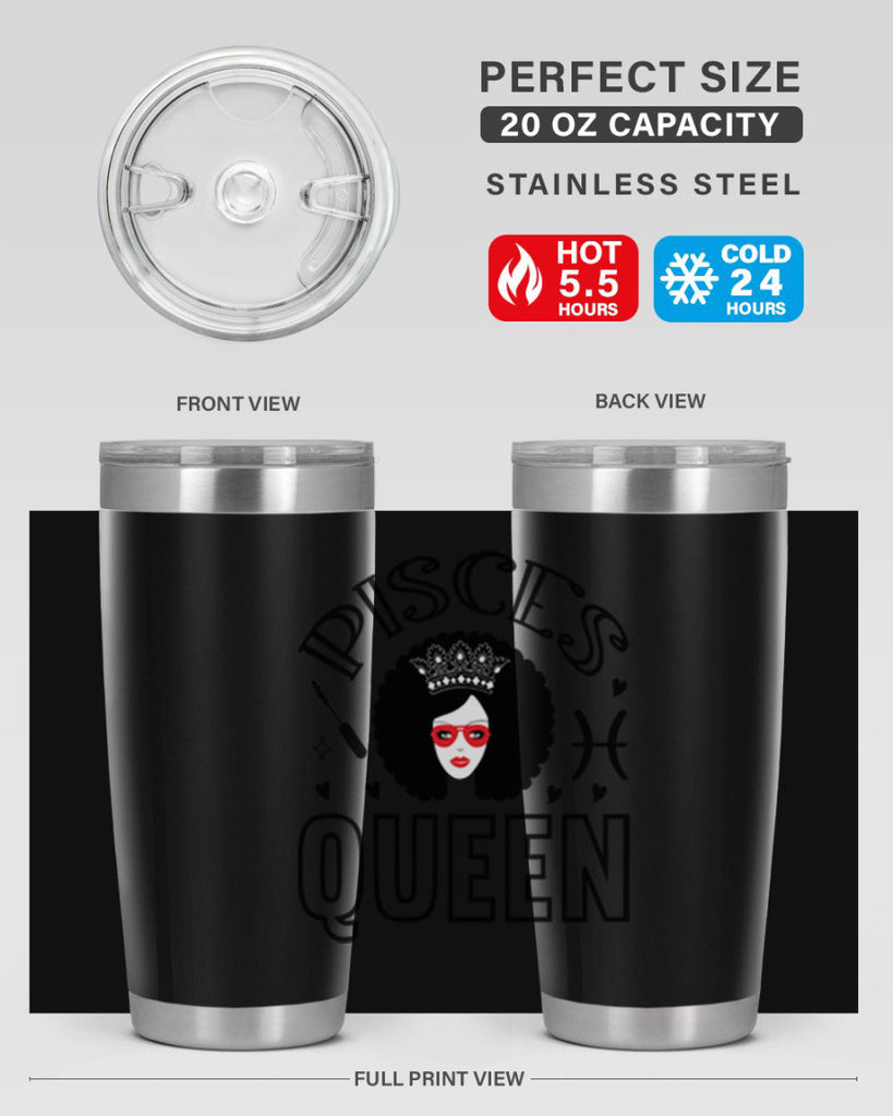 pisces queen 380#- zodiac- Tumbler