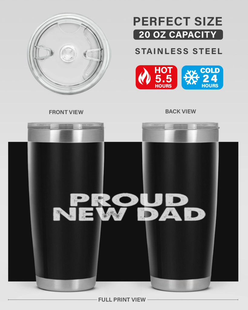 proud new dad 69#- dad- Tumbler