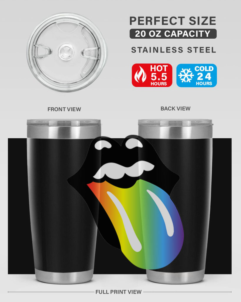 rainbow mouth and tongue 5#- lgbt- Tumbler