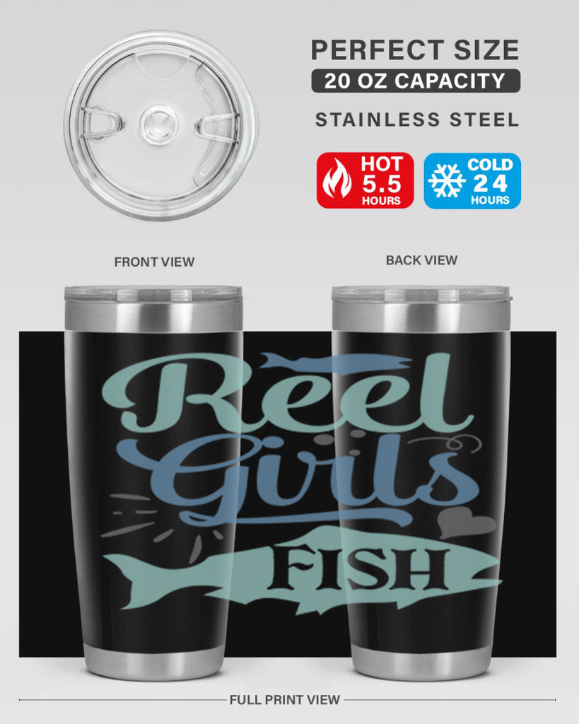 reel girls fish 198#- fishing- Tumbler