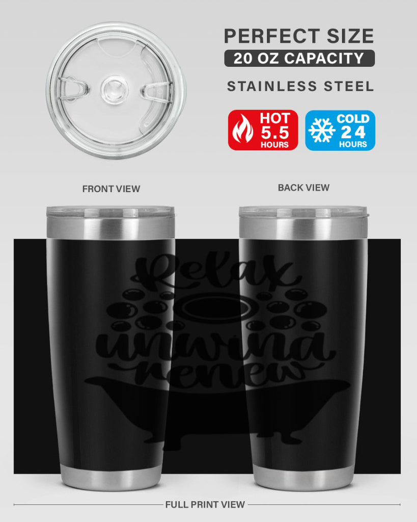 relax unwind renew 19#- bathroom- Tumbler