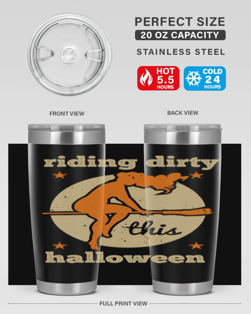 riding dirty this halloween 133#- halloween- Tumbler