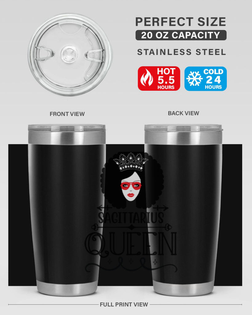 sagittarius queen 414#- zodiac- Tumbler