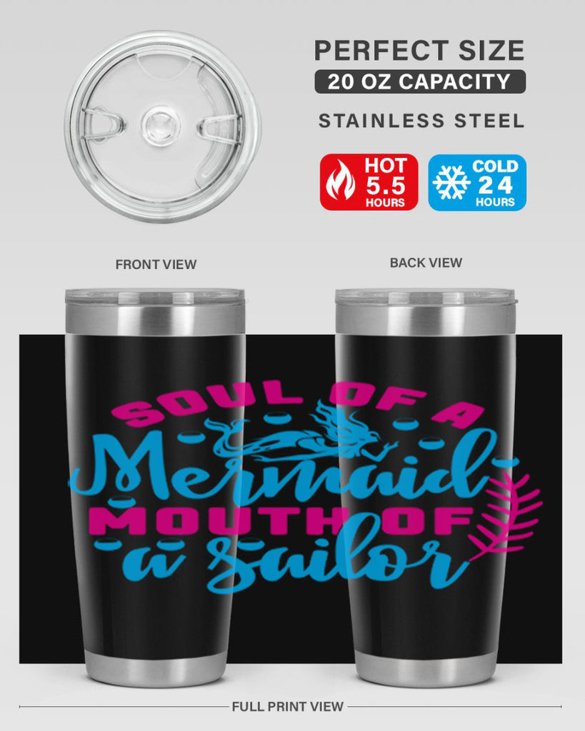 soul of a mermaid mouth of a sailor 618#- mermaid- Tumbler