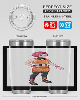 street girl wear orange outfit16#- anime- Tumbler