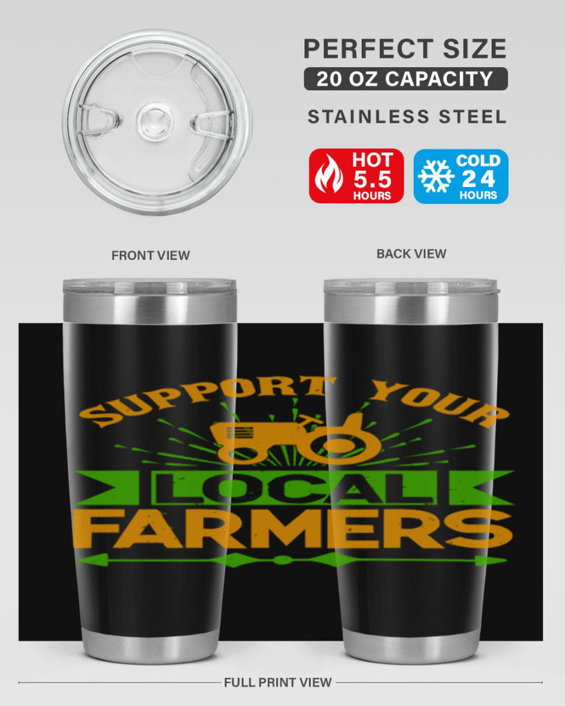 support your local farmers 35#- farming and gardening- Tumbler