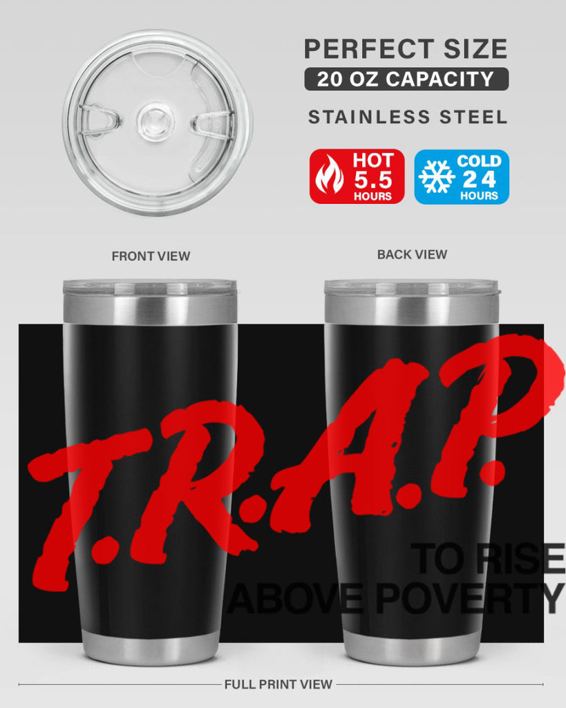 trap 17#- black words phrases- Cotton Tank