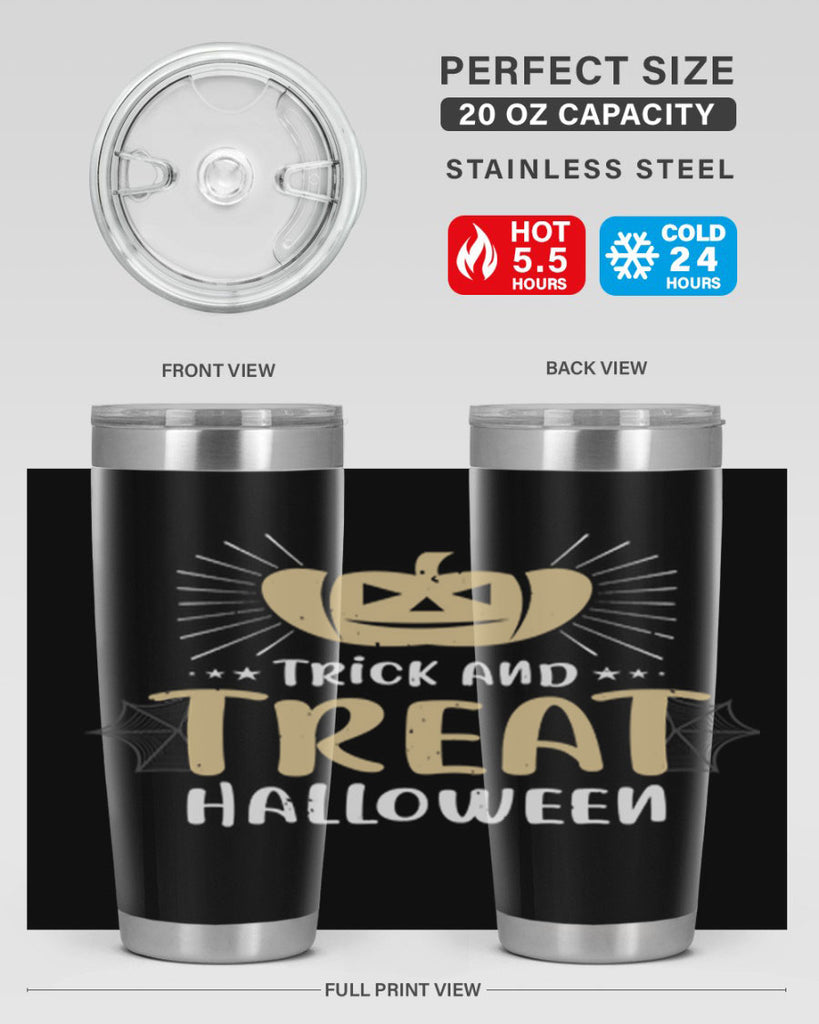 trick and treat halloween 125#- halloween- Tumbler