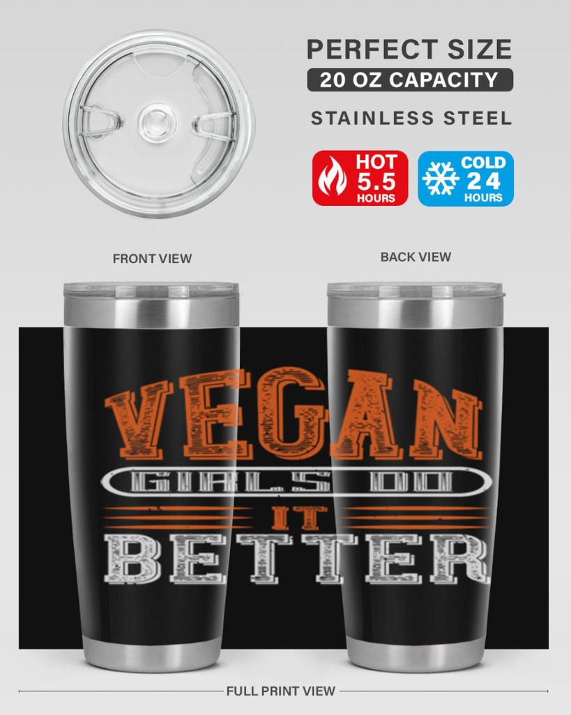 vegan girls do it better 115#- vegan- Tumbler