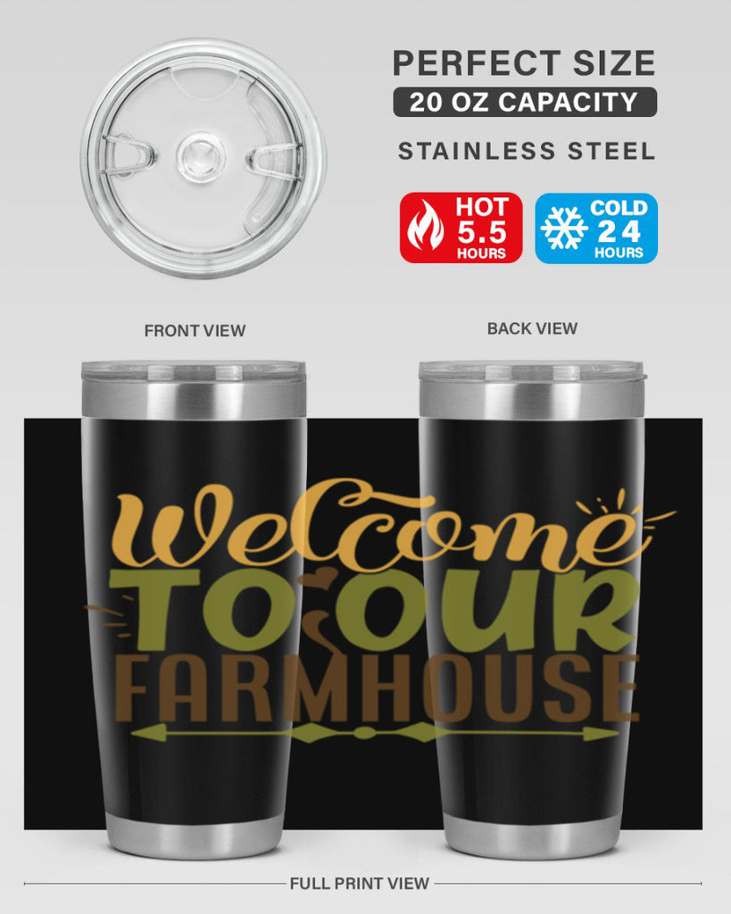 welcome to our farmhouse 2#- farming and gardening- Tumbler