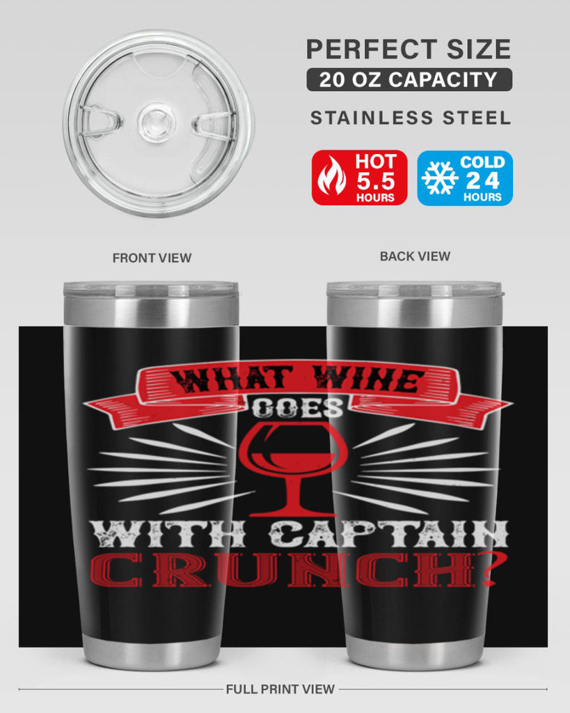 what wine goes with captain 10#- wine- Tumbler