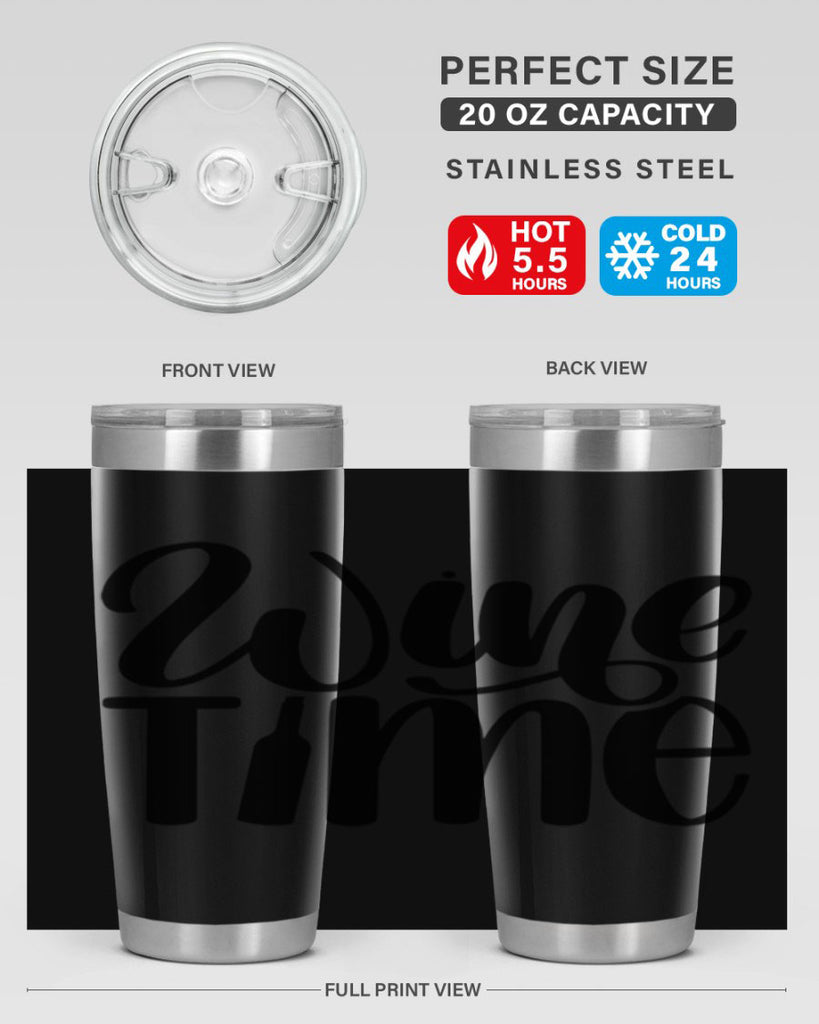 wine time 16#- wine- Tumbler