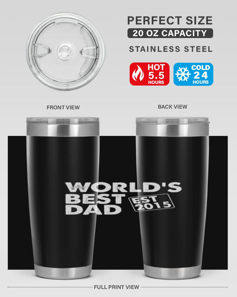 world is best dad est m 62#- dad- Tumbler