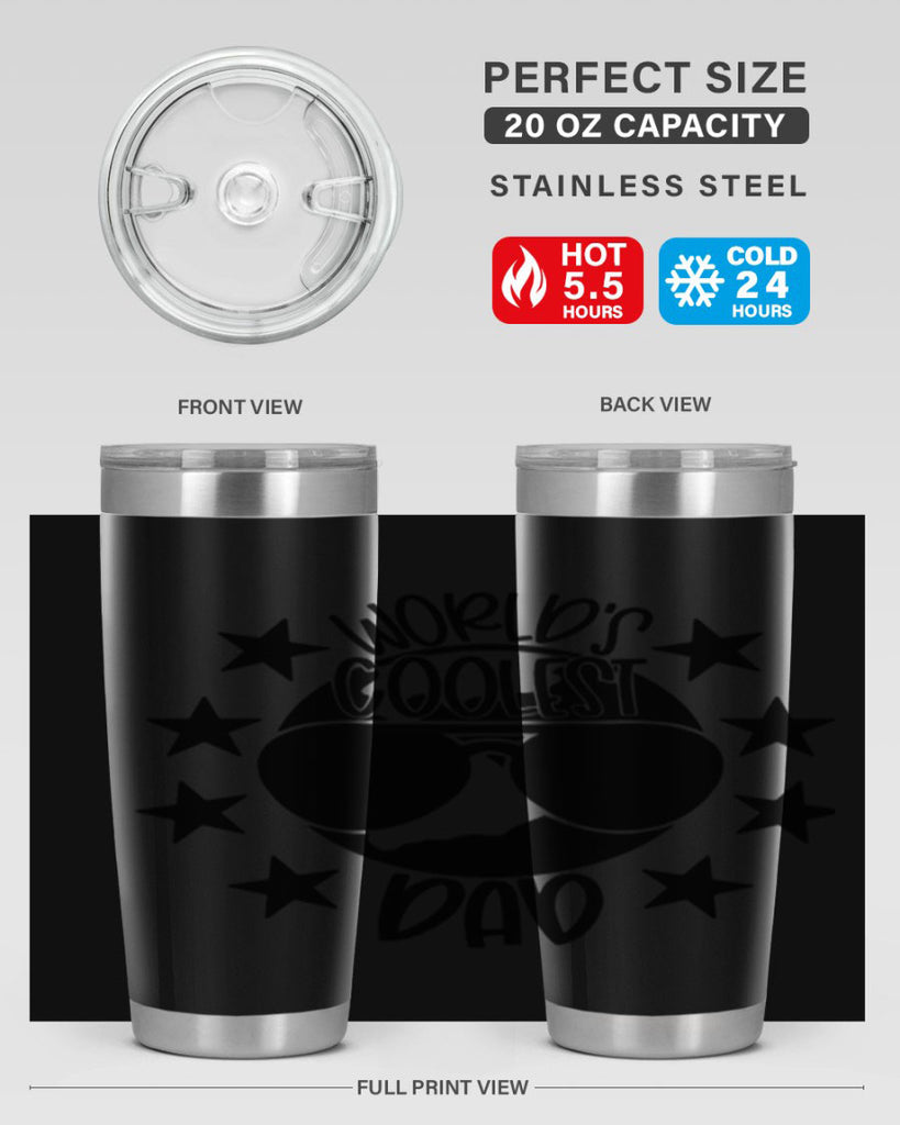 worlds coolest dad 11#- fathers day- Tumbler