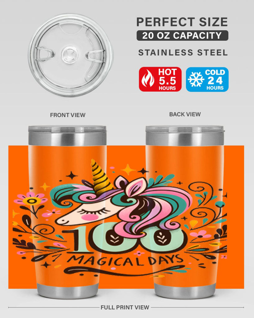 100 Day Magical Sublimation 27#- 100 days of school- Tumbler