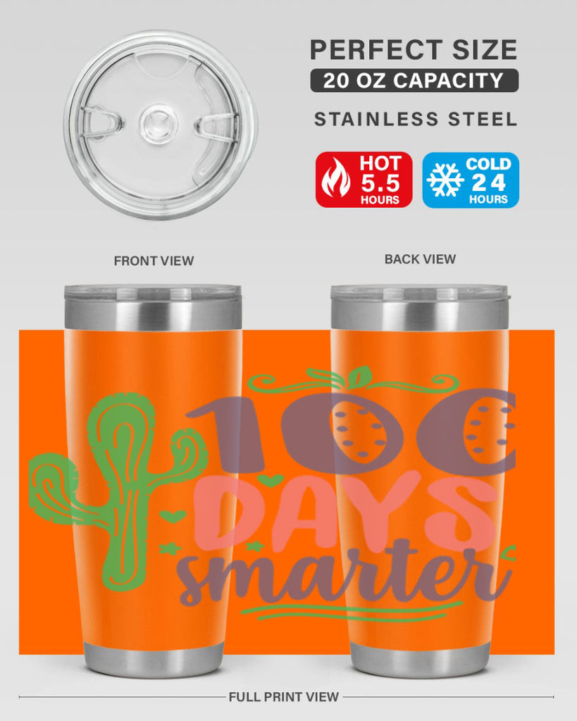 100 days smarterr 23#- 100 days of school- Tumbler