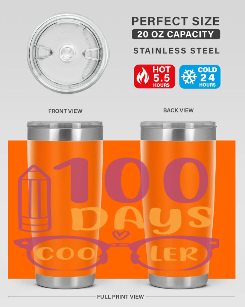 2 days cooler 42#- 100 days of school- Tumbler