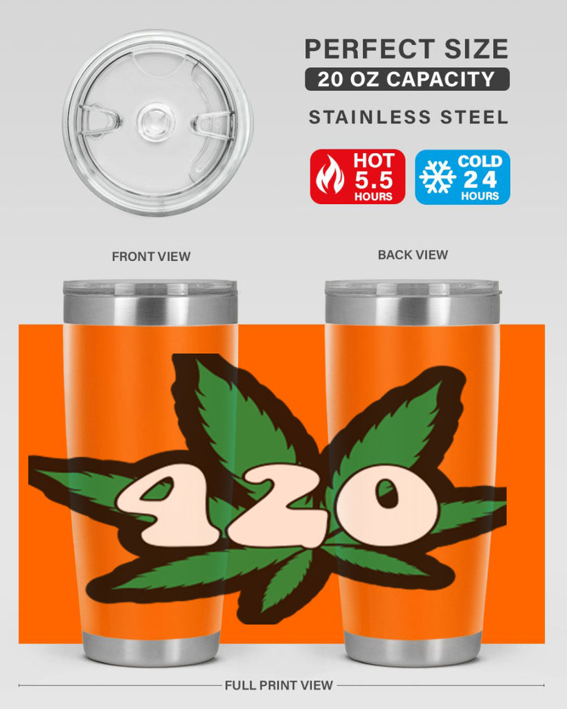 420 4#- marijuana- Tumbler