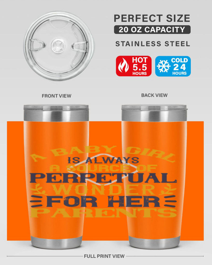 A baby girl is always a source of perpetual wonder for her parents Style 142#- baby- tumbler