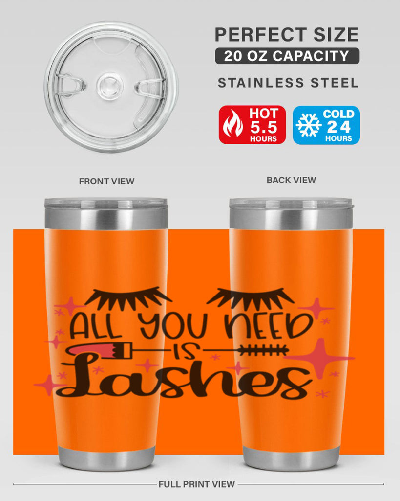 All You Need Is Lashes Style 145#- make up- Tumbler