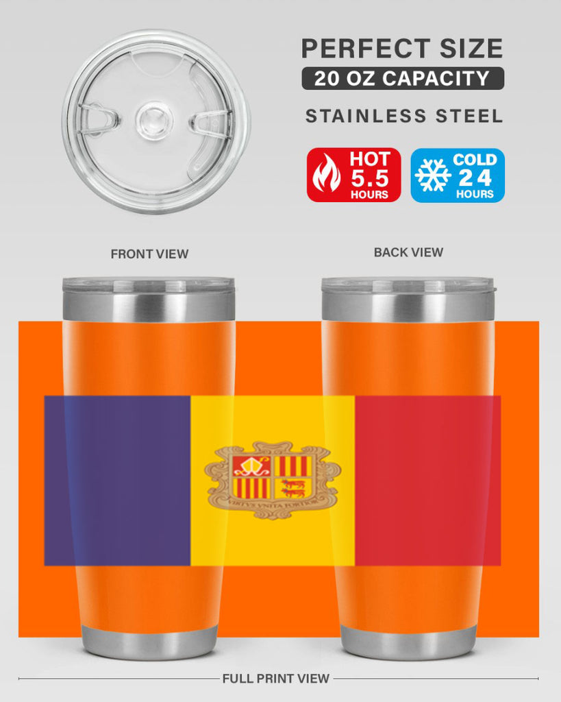 Andorra 194#- world flags- Tumbler