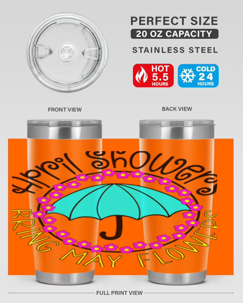 April showers21#- spring- Tumbler