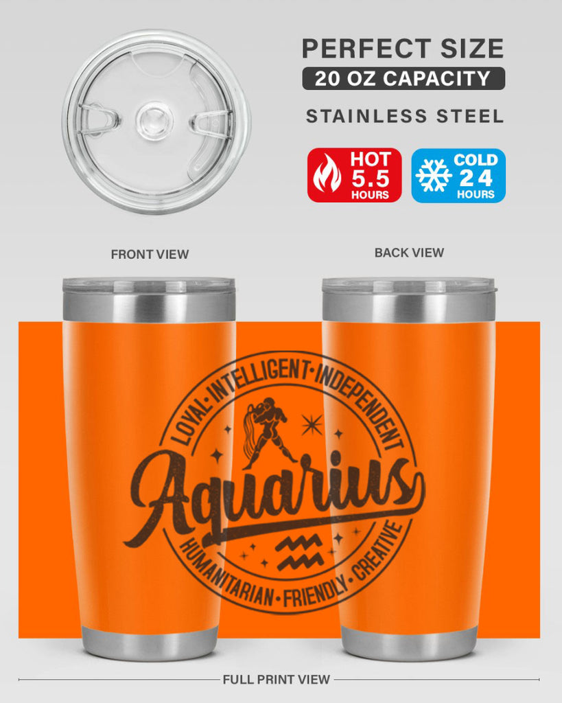 Aquarius 71#- zodiac- Tumbler