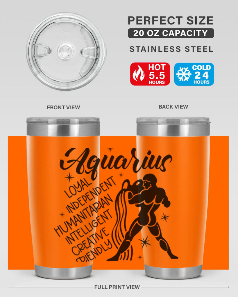 Aquarius 72#- zodiac- Tumbler