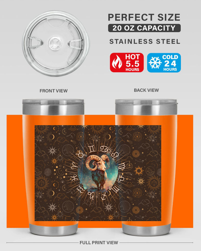 Aries Straigth 95#- zodiac- Tumbler
