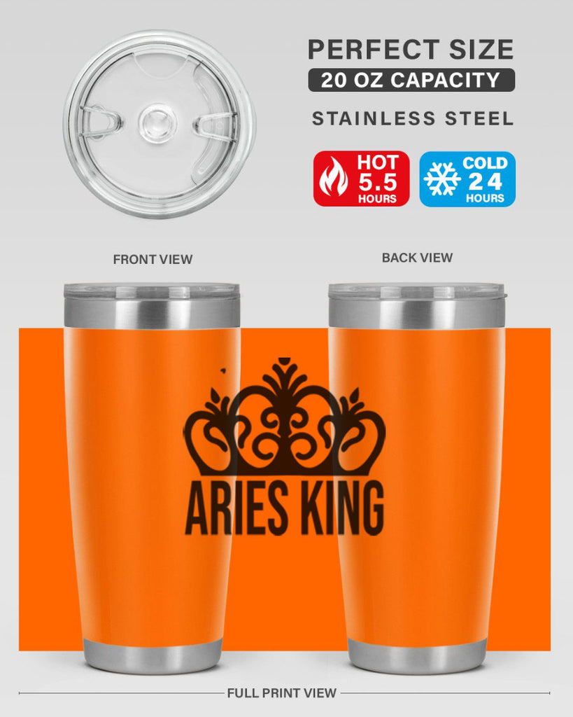 Aries king 107#- zodiac- Tumbler