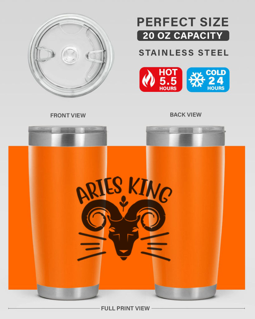 Aries king 109#- zodiac- Tumbler