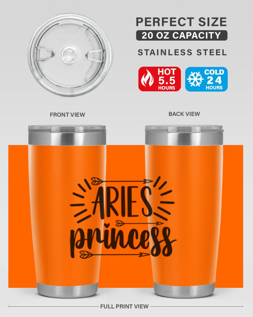 Aries princess 115#- zodiac- Tumbler