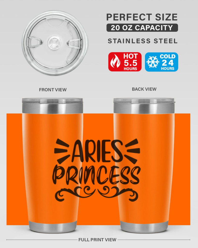 Aries princess 117#- zodiac- Tumbler