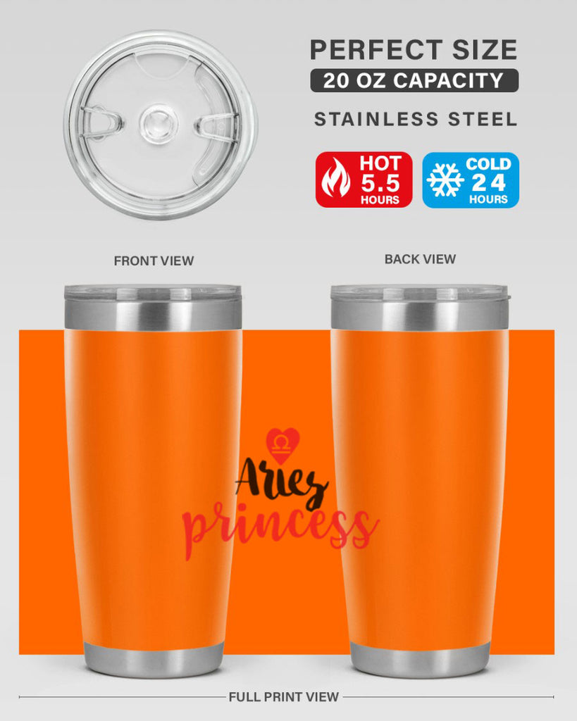 Aries princess 98#- zodiac- Tumbler